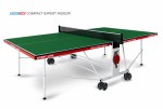Теннисный стол для помещения Compact Expert Indoor green proven quality 6042-21 s-dostavka - магазин СпортДоставка. Спортивные товары интернет магазин в Хасавюрте 