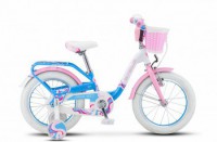 Детский велосипед Stels Pilot-190 16" V030 Белый розовый голубой 2022 - магазин СпортДоставка. Спортивные товары интернет магазин в Хасавюрте 