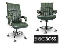 Офисное массажное кресло EGO BOSS EG1001 Малахит в комплектации ELITE натуральная кожа - магазин СпортДоставка. Спортивные товары интернет магазин в Хасавюрте 