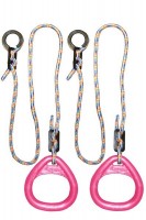 Детские гимнастические кольца треугольные для ДСК розовые КГ02В - магазин СпортДоставка. Спортивные товары интернет магазин в Хасавюрте 