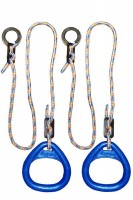 Детские гимнастические кольца треугольные  для ДСК синие  КГ02В - магазин СпортДоставка. Спортивные товары интернет магазин в Хасавюрте 