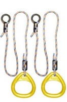 Детские гимнастические кольца треугольные  для ДСК желтые КГ02В - магазин СпортДоставка. Спортивные товары интернет магазин в Хасавюрте 