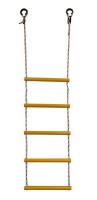 Детская веревочная лестница для ДСК  5 перекладин желтая ЛВ5-2В - магазин СпортДоставка. Спортивные товары интернет магазин в Хасавюрте 